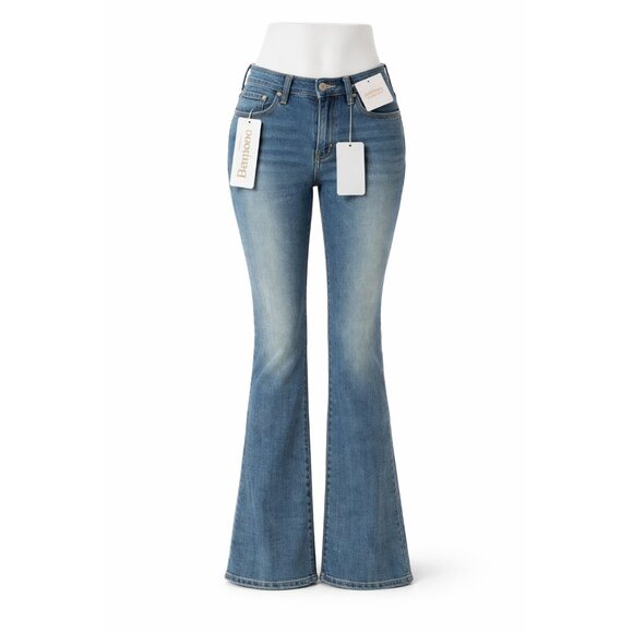 BAMBOO Denim - Bamboo Jeans Junior Size 9 Super Soft Bootcut Stretch Denim Blue